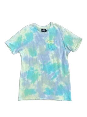 Ugg Pastel Tie Dye Fleece Lined Cozy Loungewear T-Shirt Dress Medium